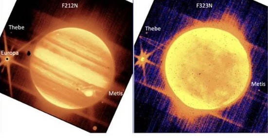 Юпитер новые фото сияний и красного пятна сделанные Джеймсом Уэббом